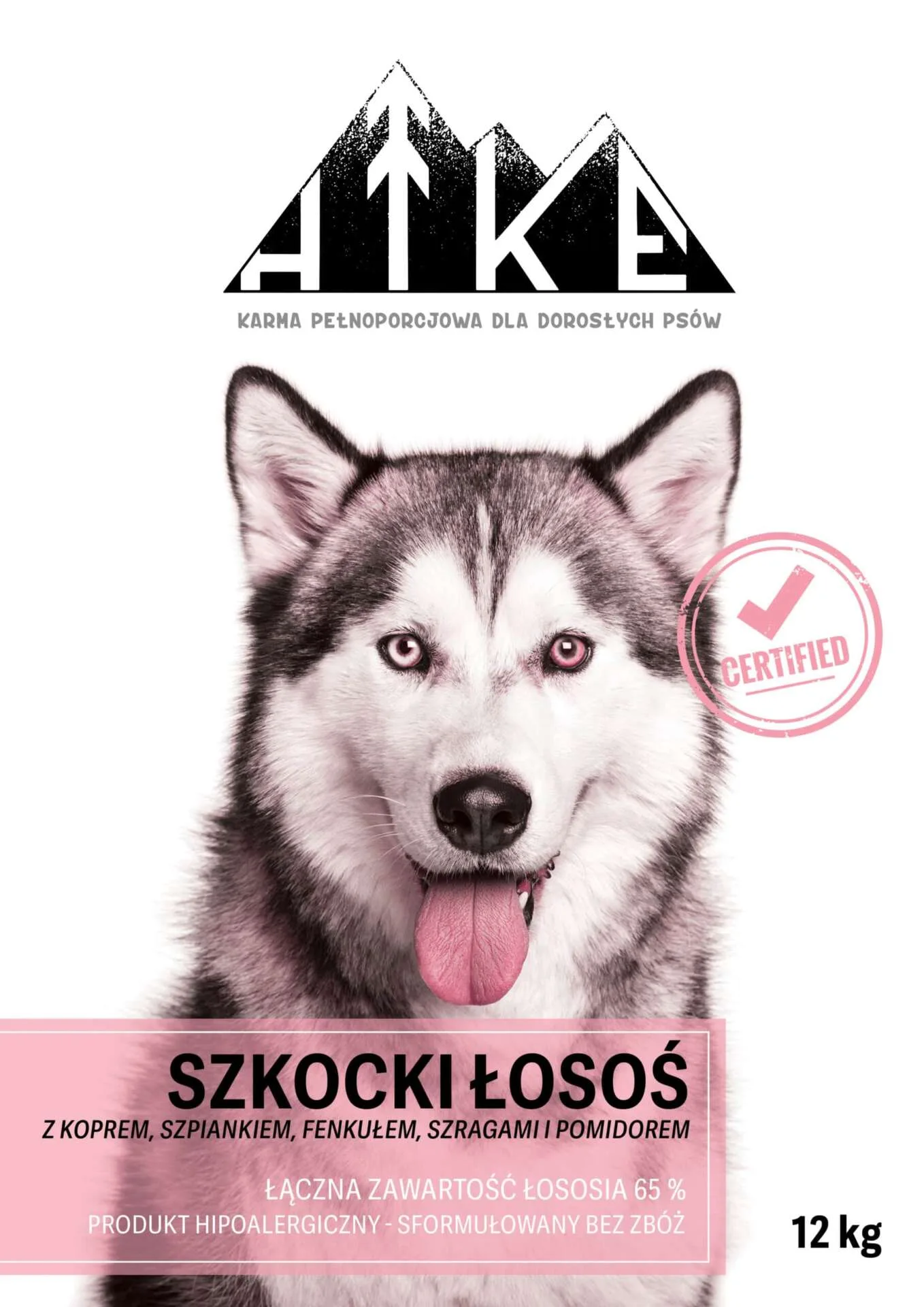 Karma dla Husky Syberyjskiego - Hipoalergiczna karma z Łososiem 65% Siberian Husky - obrazek 3