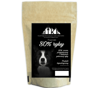 Hikepetfood Hike Holistic Treats Przysmak 80% Ryby Łosoś Pstrąg 100G