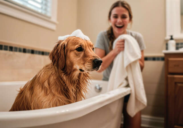 Kąpiel psa miała pomóc, a pogorszyła sprawę? Sprawdź dlaczego